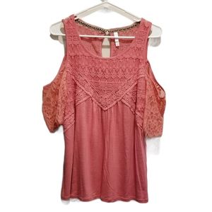 Xhilaration Cold Shoulder Women's Top